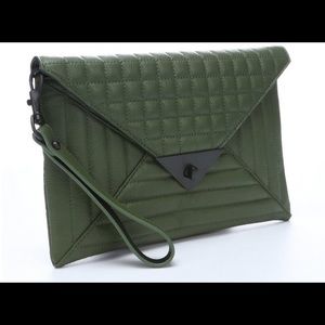 L.A.M.B Ebba Quilted Leather Envelope Clutch